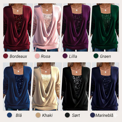 Revaux™ | Nina - dametrøje med palietter